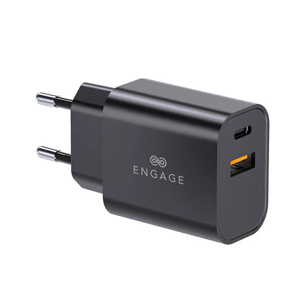 Engage Dual Port 30W GaNII PD Fast Charger/Adapter with Interchangeable Adapter-6EGN