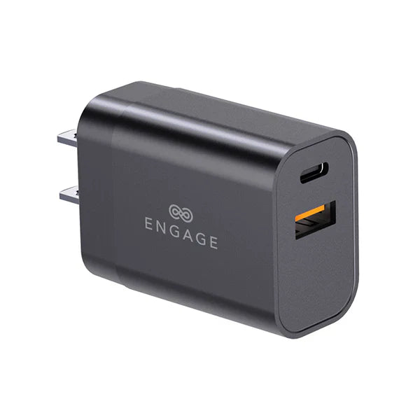 Engage Dual Port 30W GaNII PD Fast Charger/Adapter with Interchangeable Adapter-6EGN