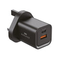 Engage Dual Port Quick Charger Power Charger/Adapter 33W PD Black-2UFW