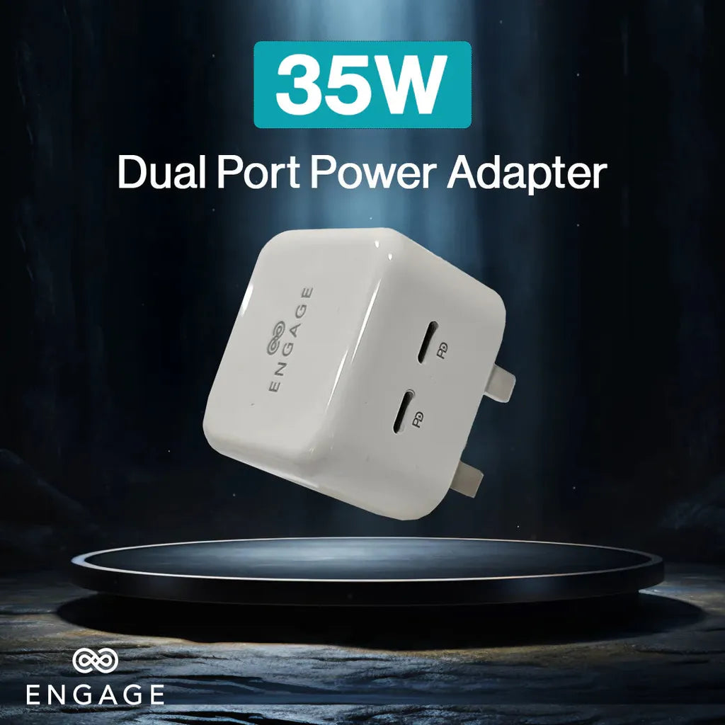 Engage Dual Usb-C Port 35W Power Adapter - Tc-35C2