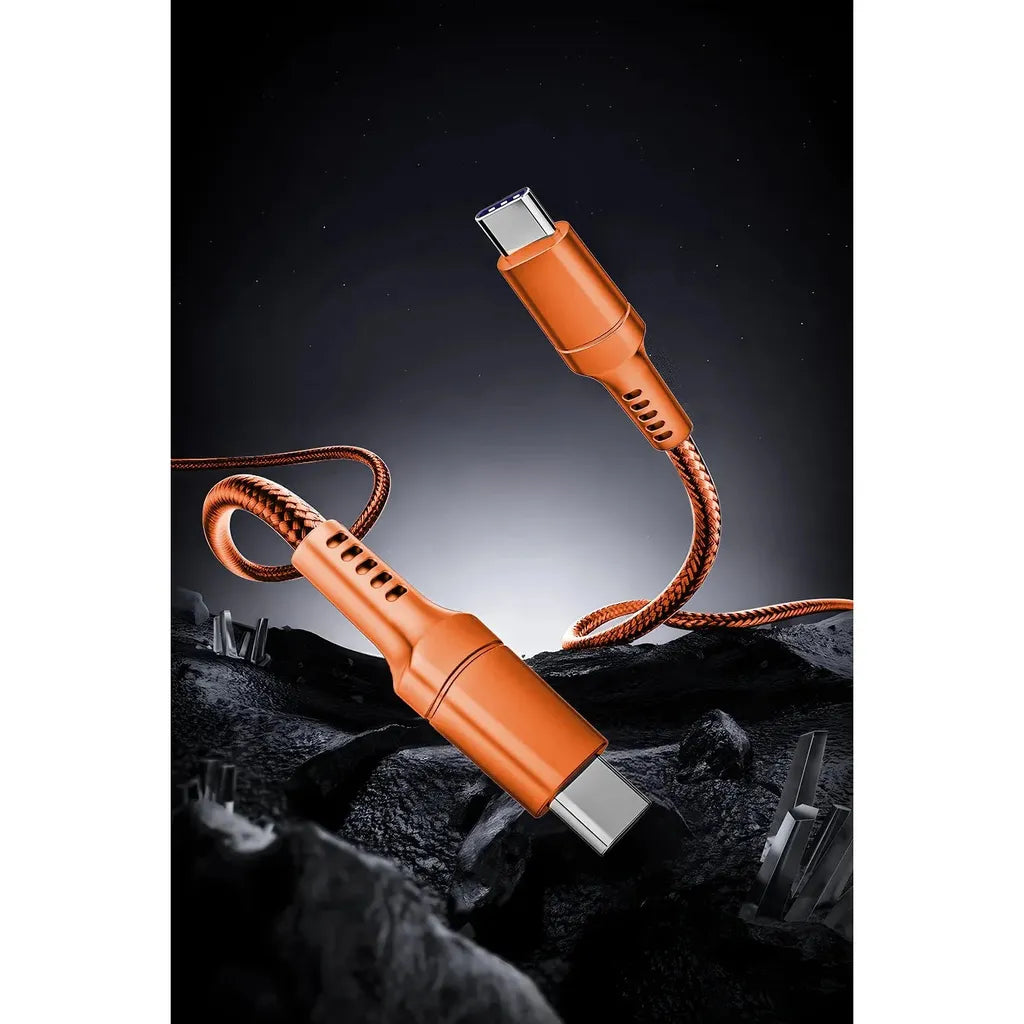 Engage Fast Charging 240W Usb-C To Usb-C Cable (Orange)