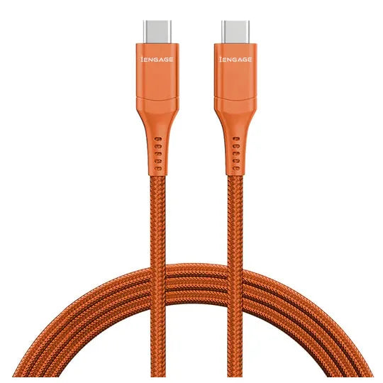 Engage Fast Charging 240W Usb-C To Usb-C Cable (Orange)