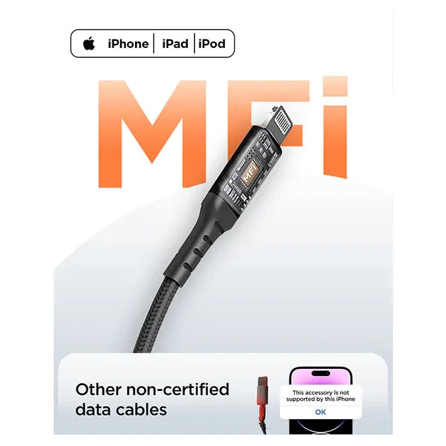 Engage USB-C to Lightning Cable (1Meter)(Black)