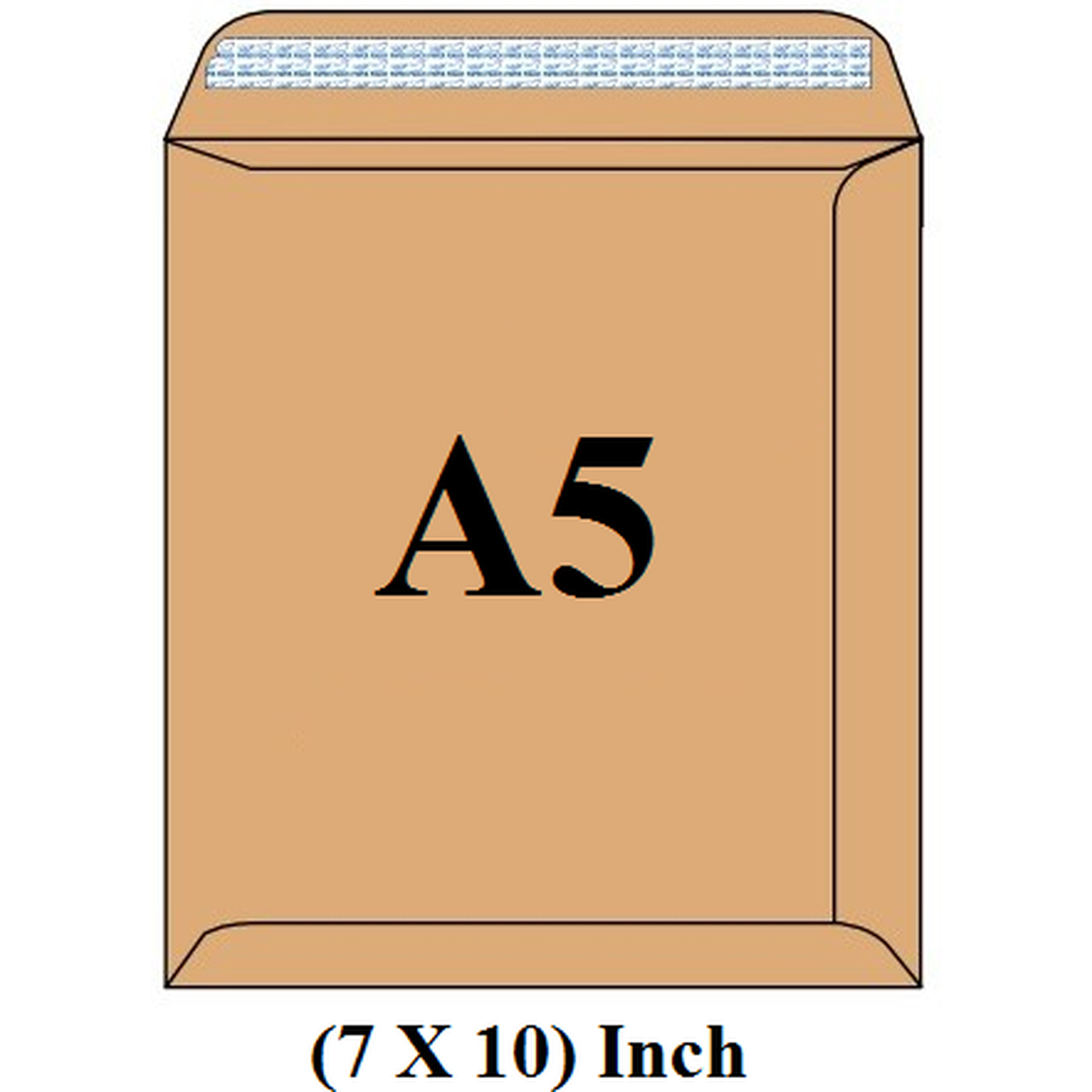 Envelope A5  7X10 Brown Or White  Pack Of 50