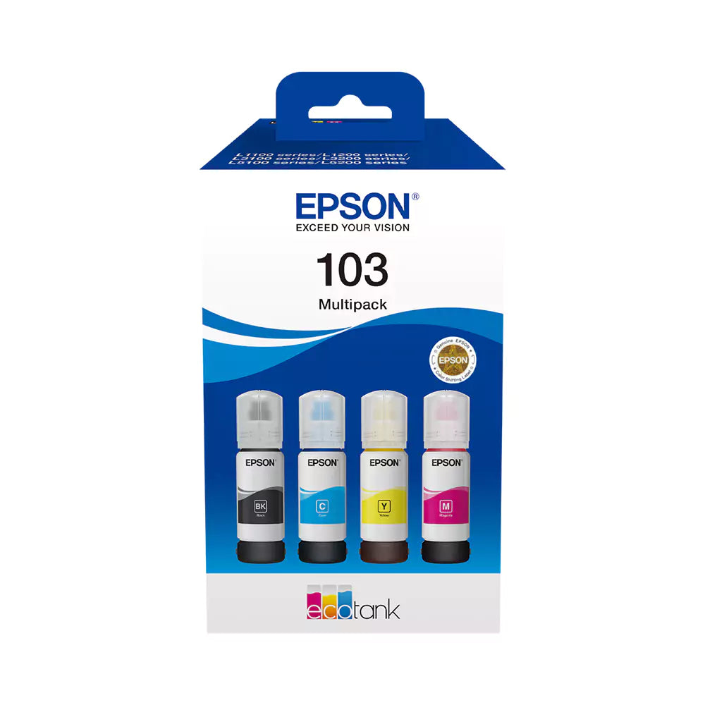 Epson 103 EcoTank 4-Color Multipack Ink Bottles