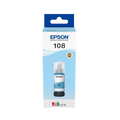 Epson 108 Light Cyan Ink Bottle – 7200 Pages/ 70 ml/ Light Cyan Color/ Ink Bottle
