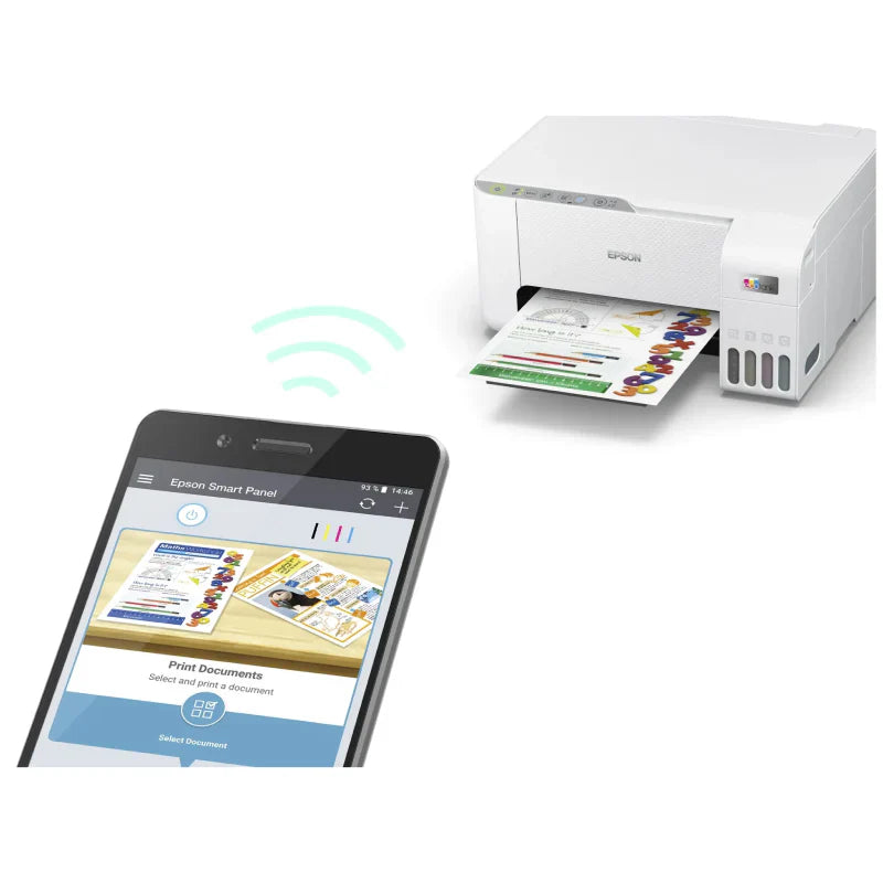 Epson EcoTank L3256 - 33ppm / 1200 DPI / USB / Wi-Fi - Inkjet Printer