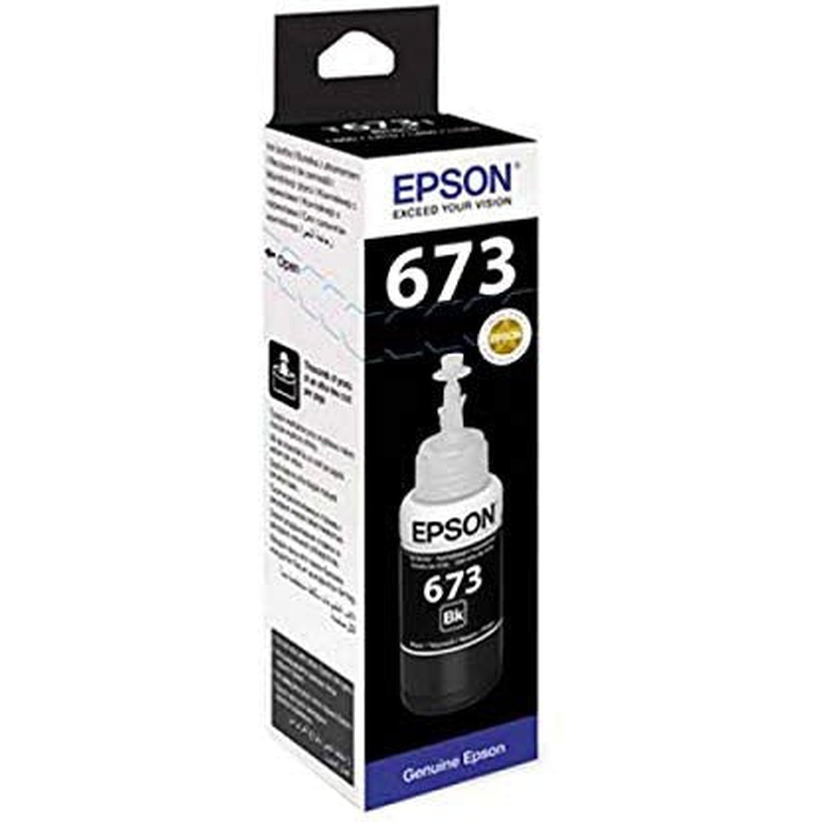 Epson T673 Black Ink Bottle 70Ml