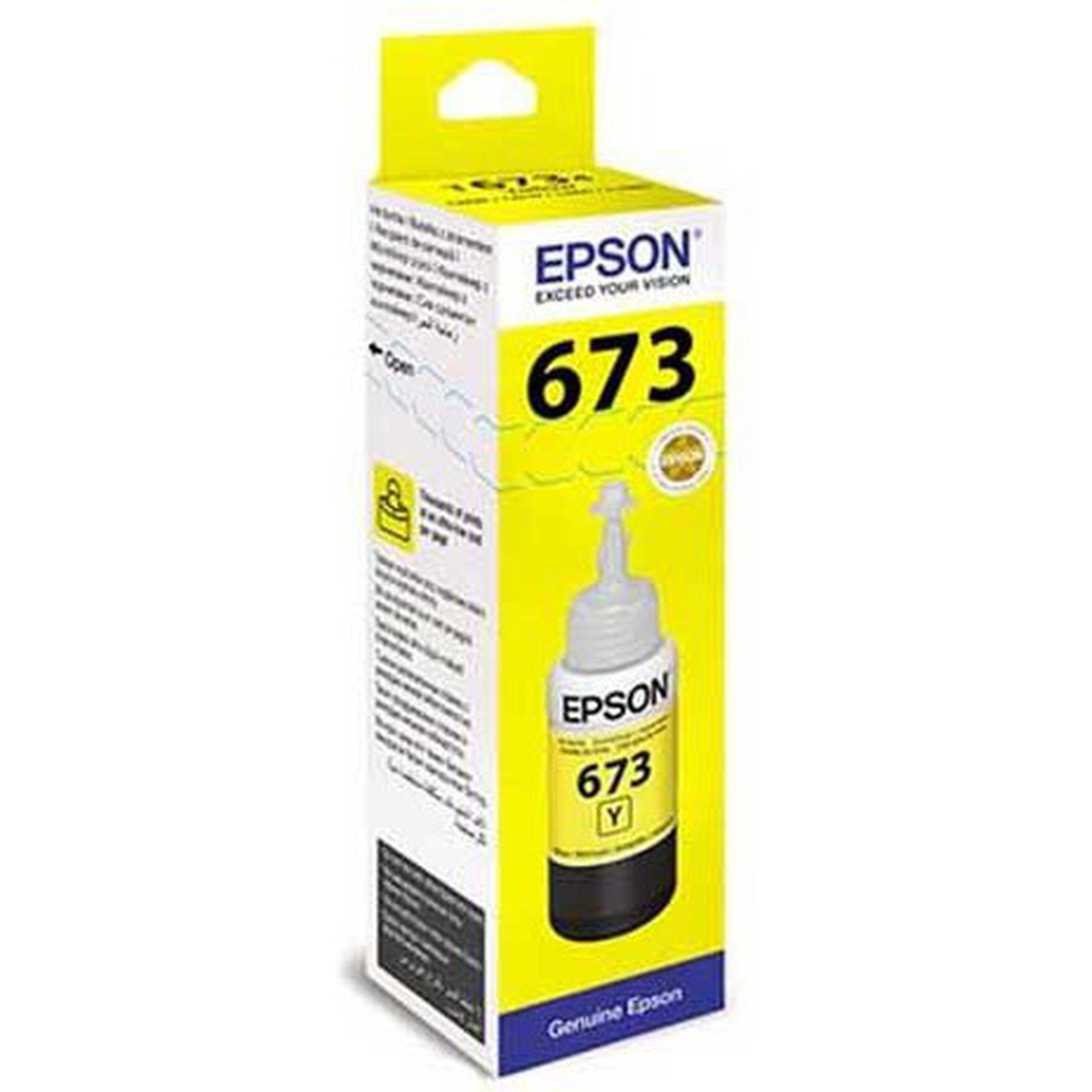 Epson T673 Yellow Ink Bottle 70Ml