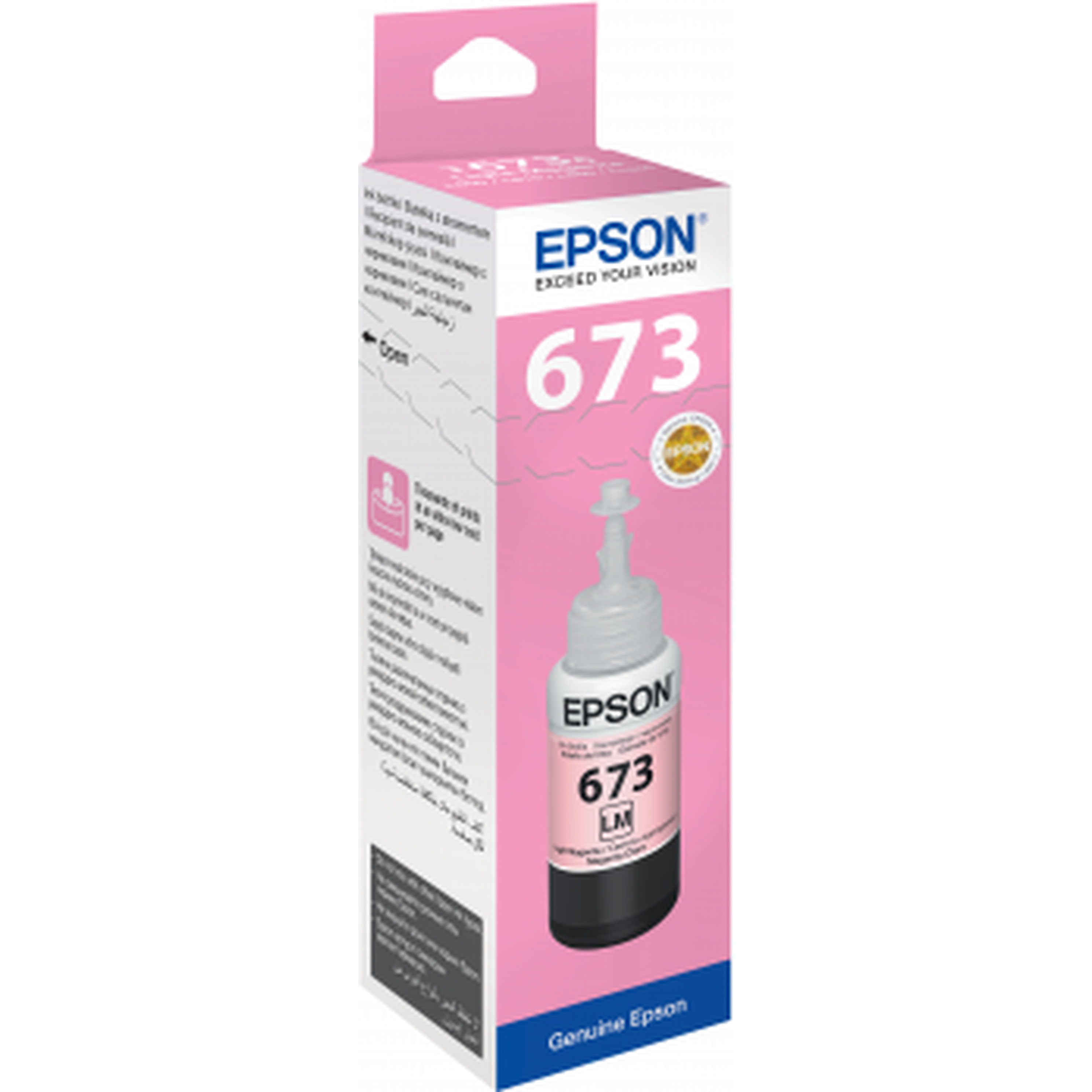 Epson T673 Light Magenta Ink Bottle 70Ml