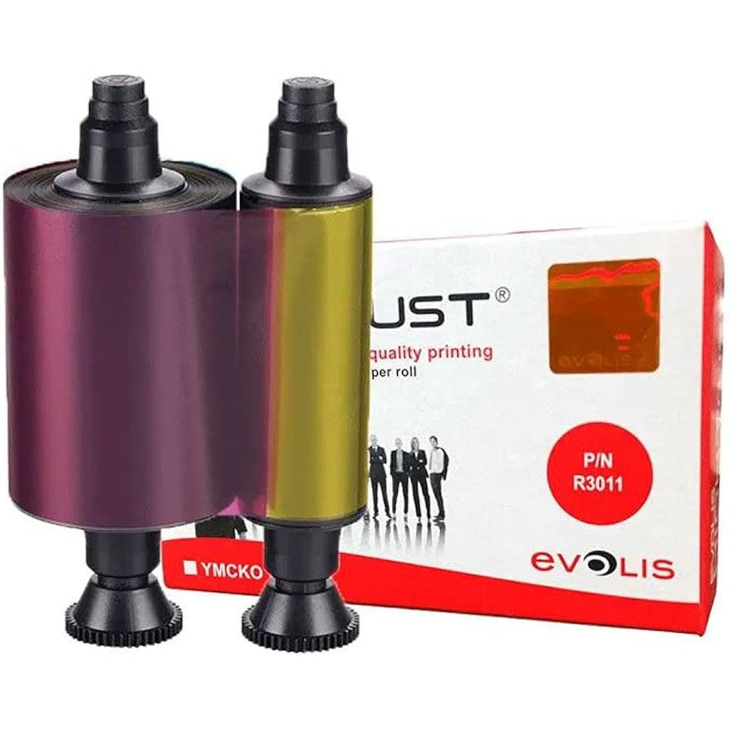 Evolis R3011 Ymcko Color Ribbon
