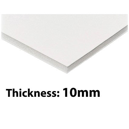 Foam Board White 10mm 100×140