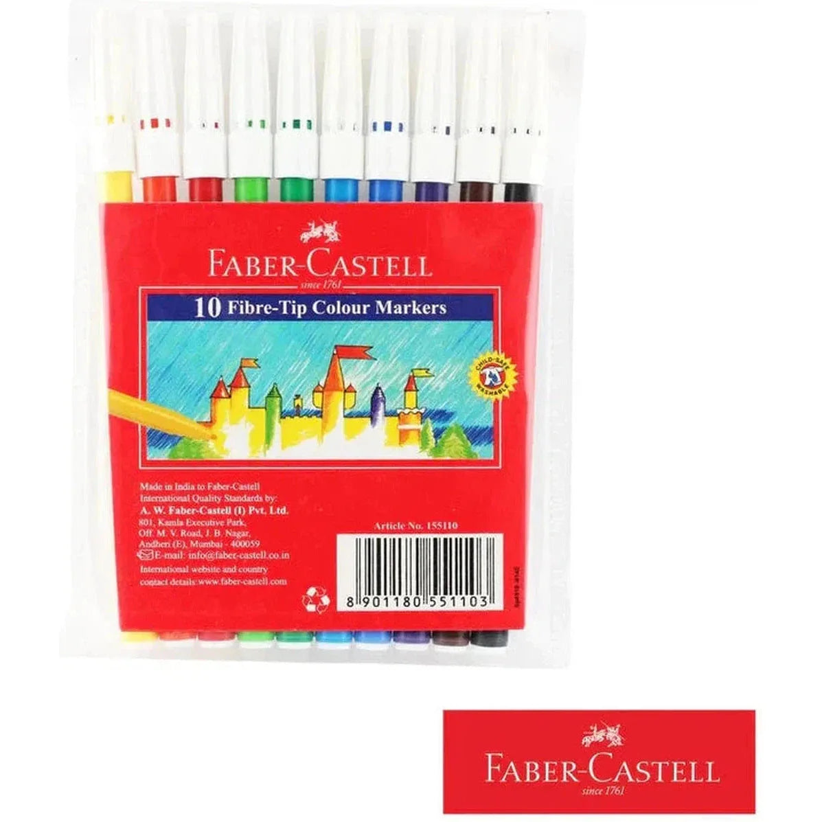 Faber Castell 10 Colored Markers