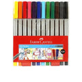 Faber Castell 12 Colored Fineliner Pens