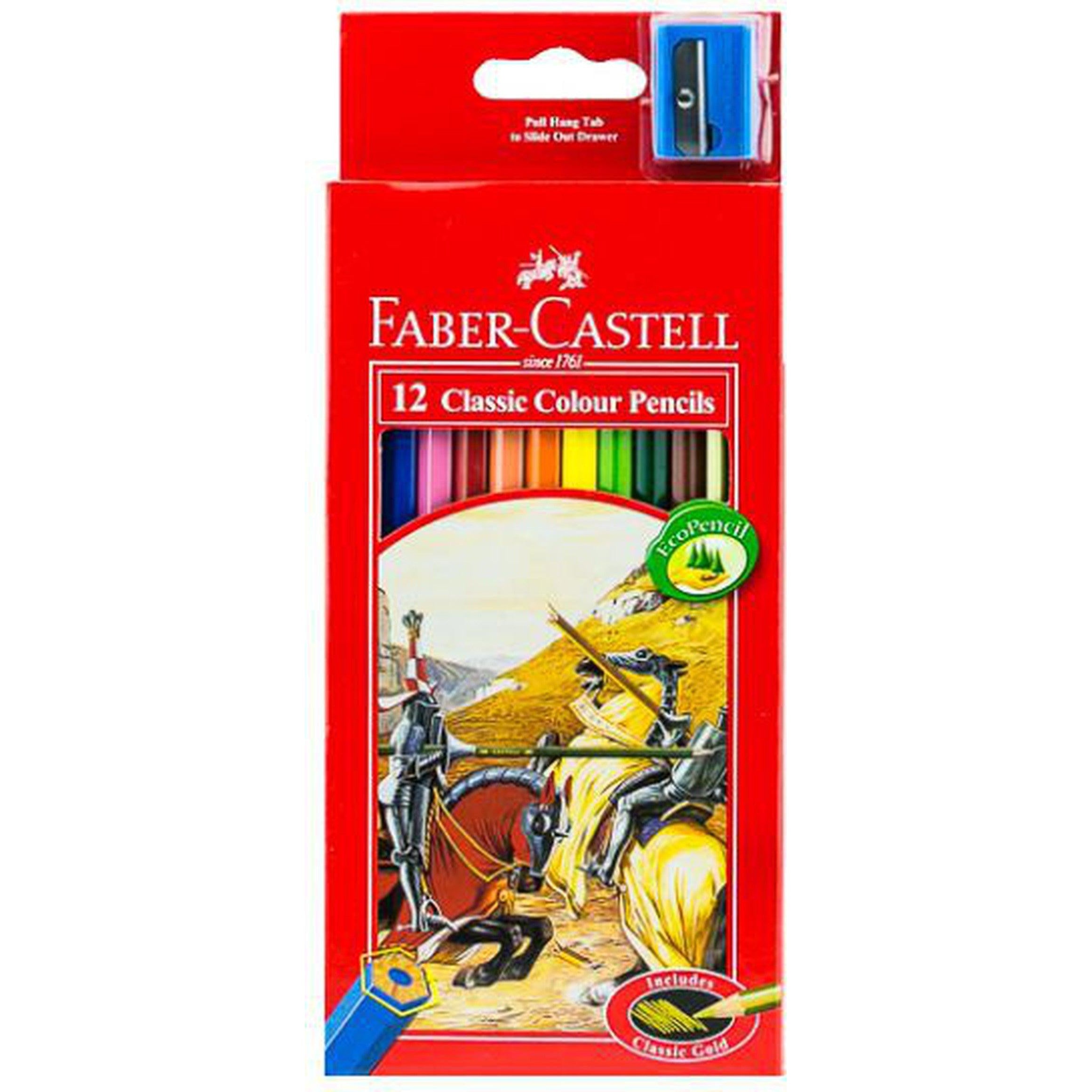 Faber Castell-Classic Color Pencil 12 Colors (Full Size)