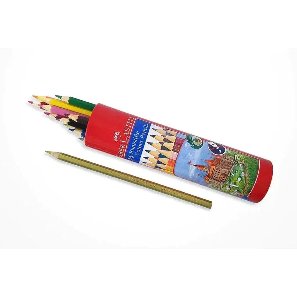 Faber Castell Colored Pencils Cylinder Case 24 Colors