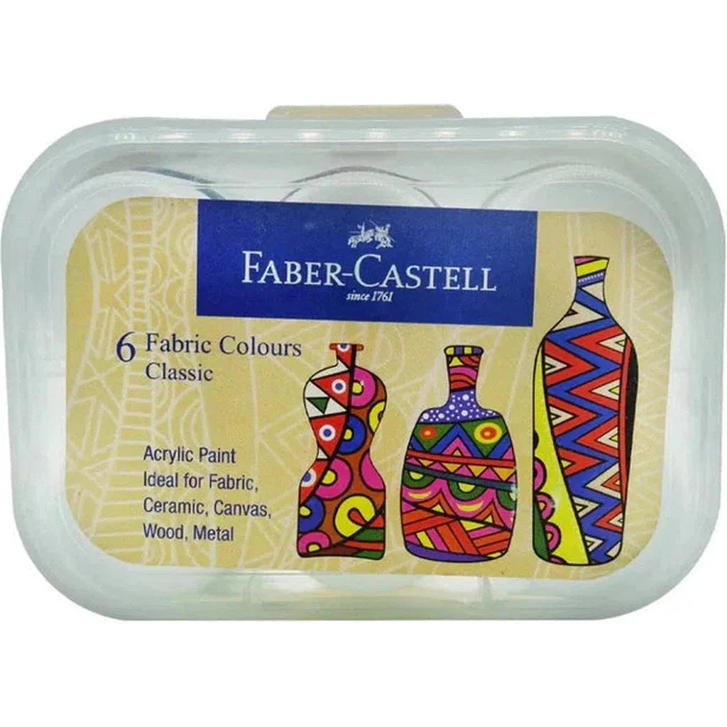Faber Castell Fabric And Acrylic Set 6 Colors