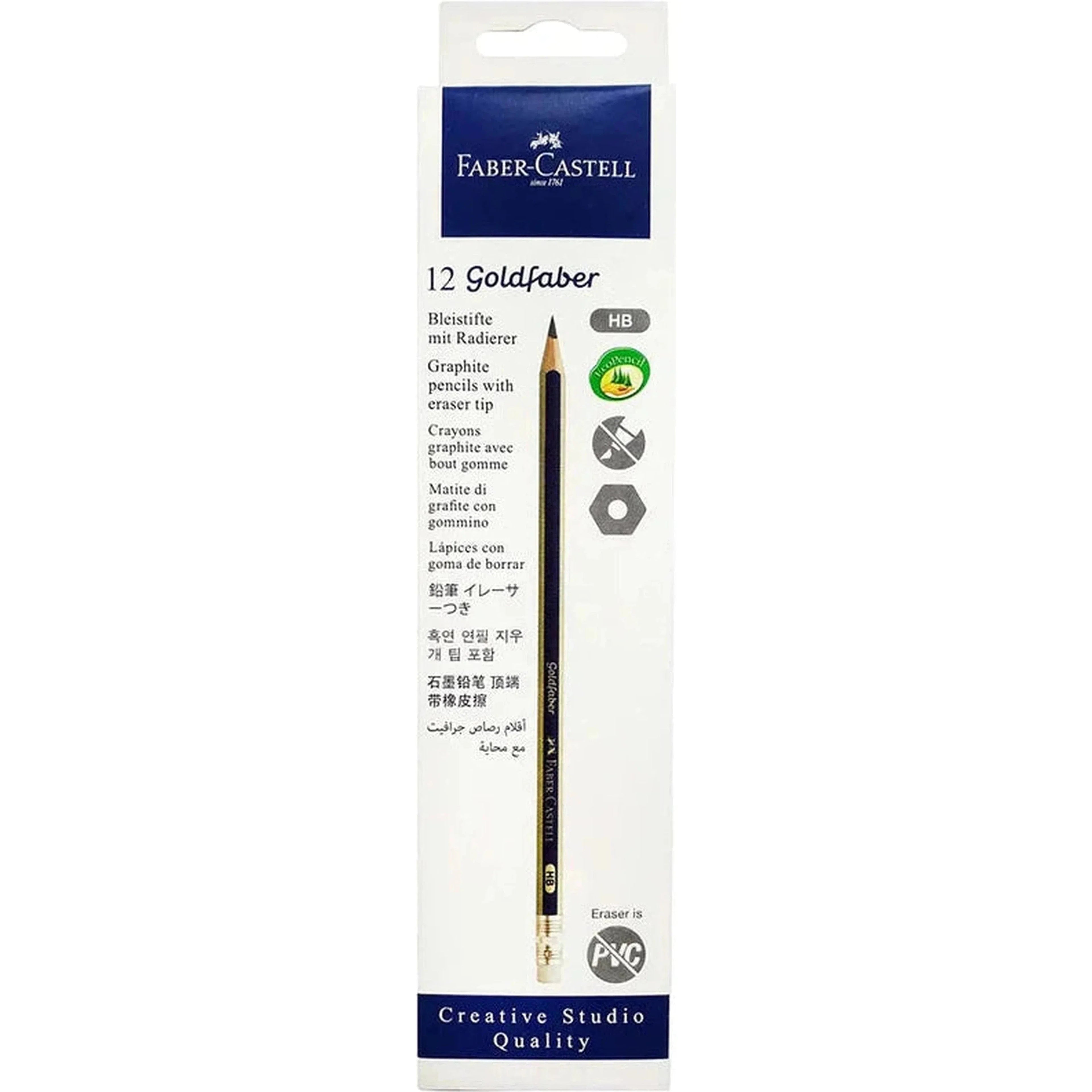 Faber Castell Gold Faber Pencil With Eraser