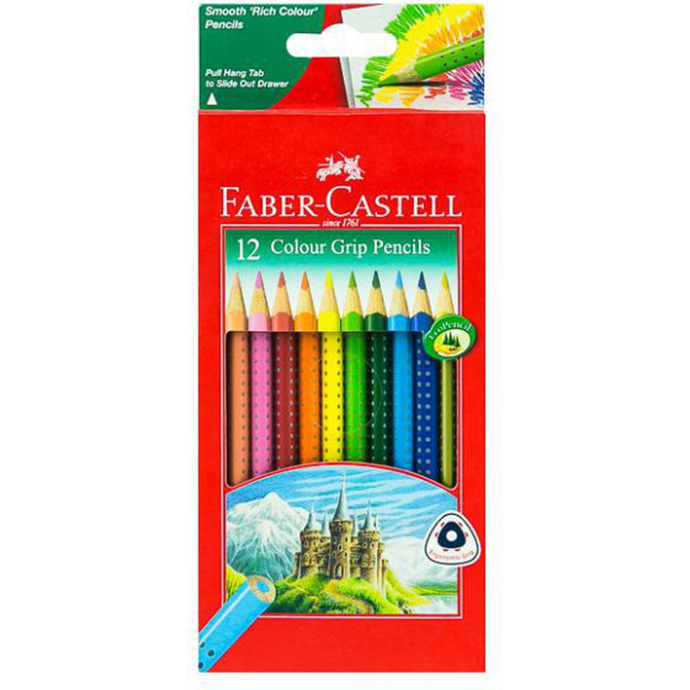 Faber Castell-Grip Color Pencil 12 Colors