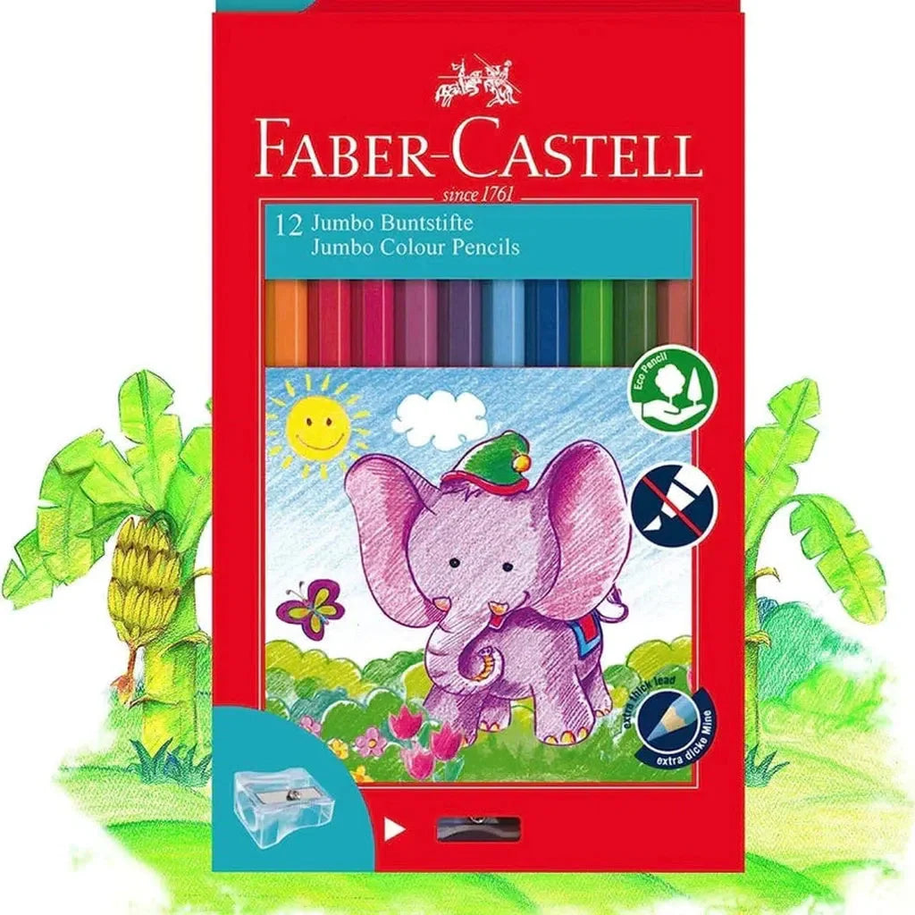 Faber Castell Jumbo Colored Pencils 12 Colors 111622