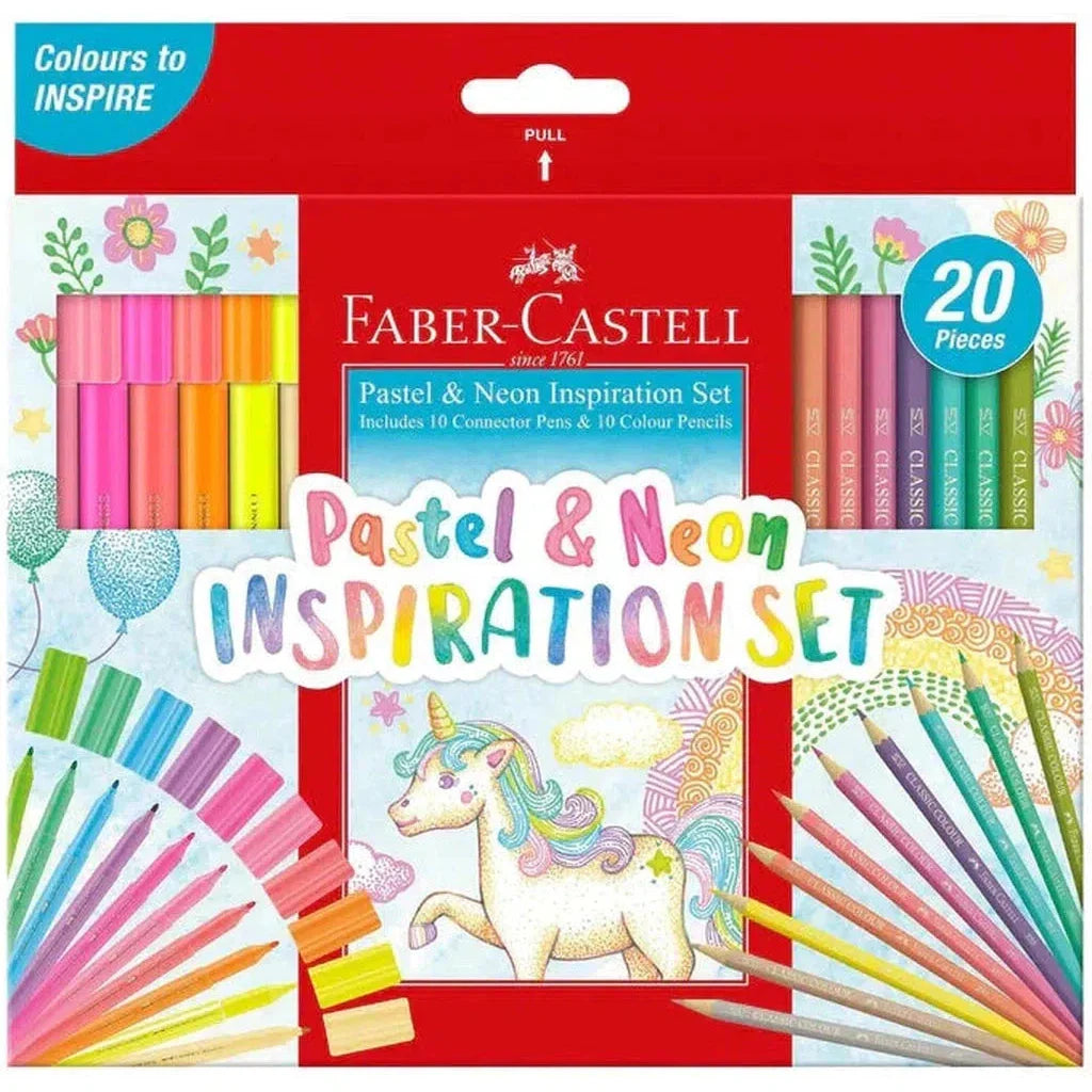 Faber Castell Pastel And Neon Set 17 Pcs