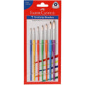 Faber Castell Tri Grip Paint Brushes, Round, Pack Of 7