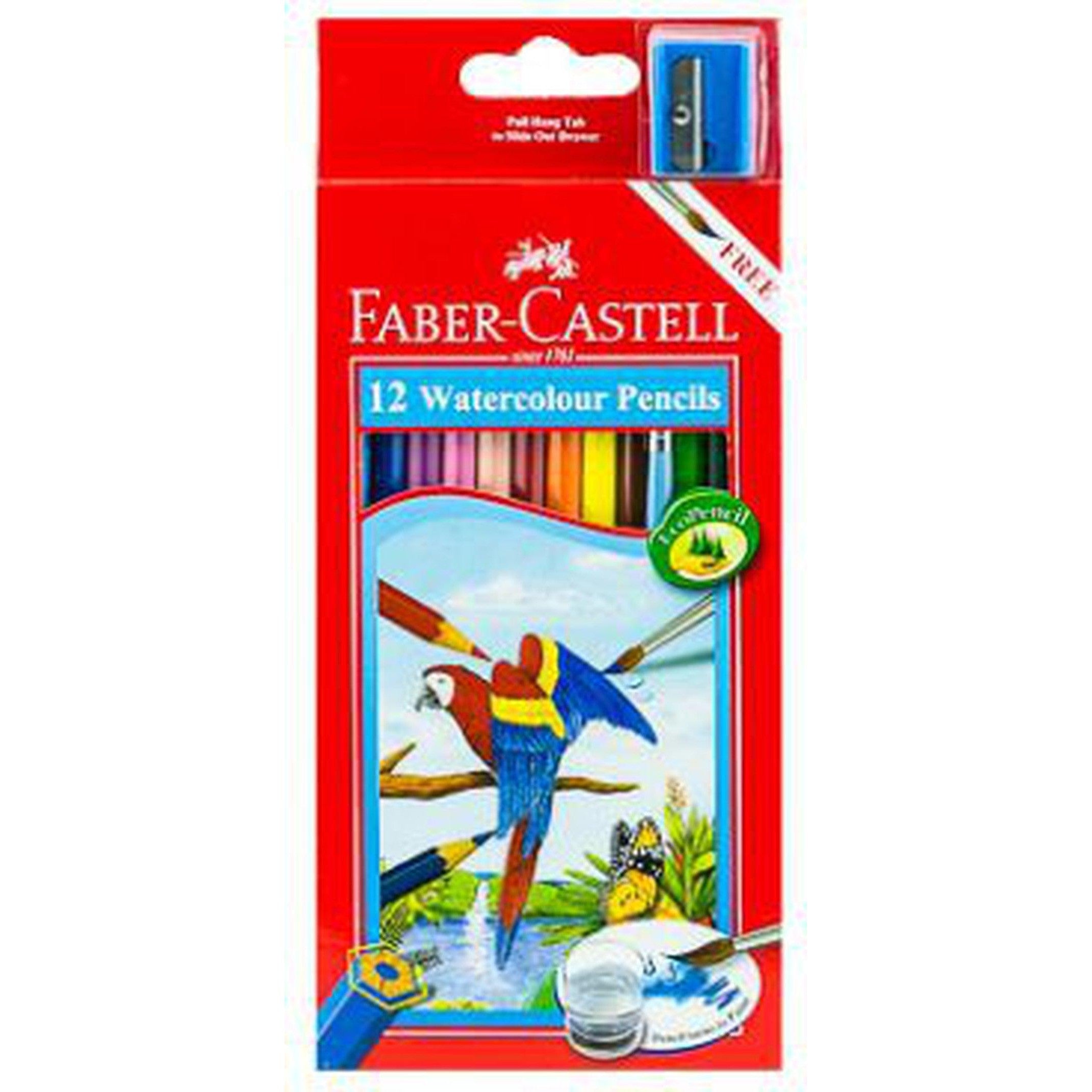 Faber Castell-Water Color Pencil 12 Colors (Full Size)