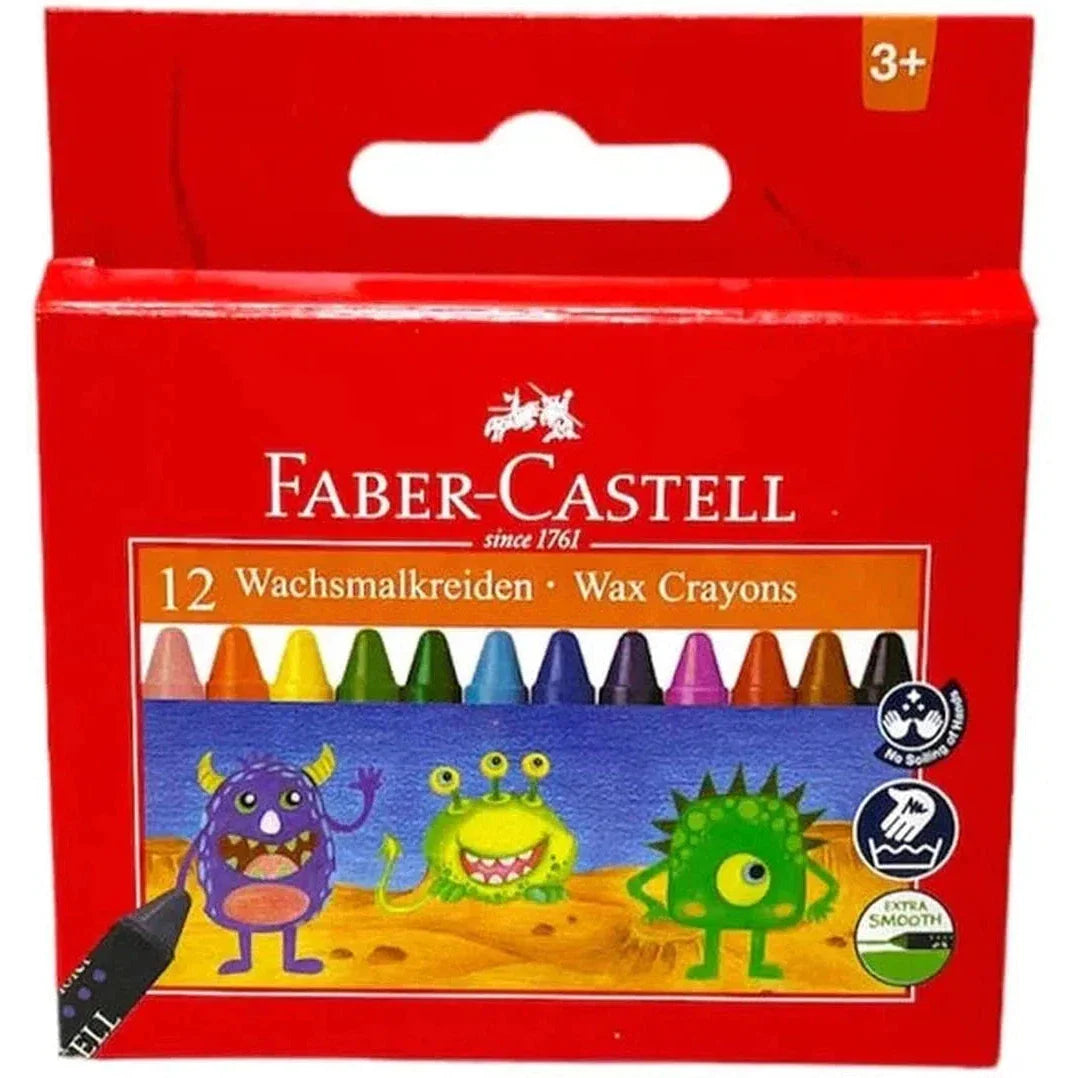 Faber Castell Wax Crayons 12 Colors
