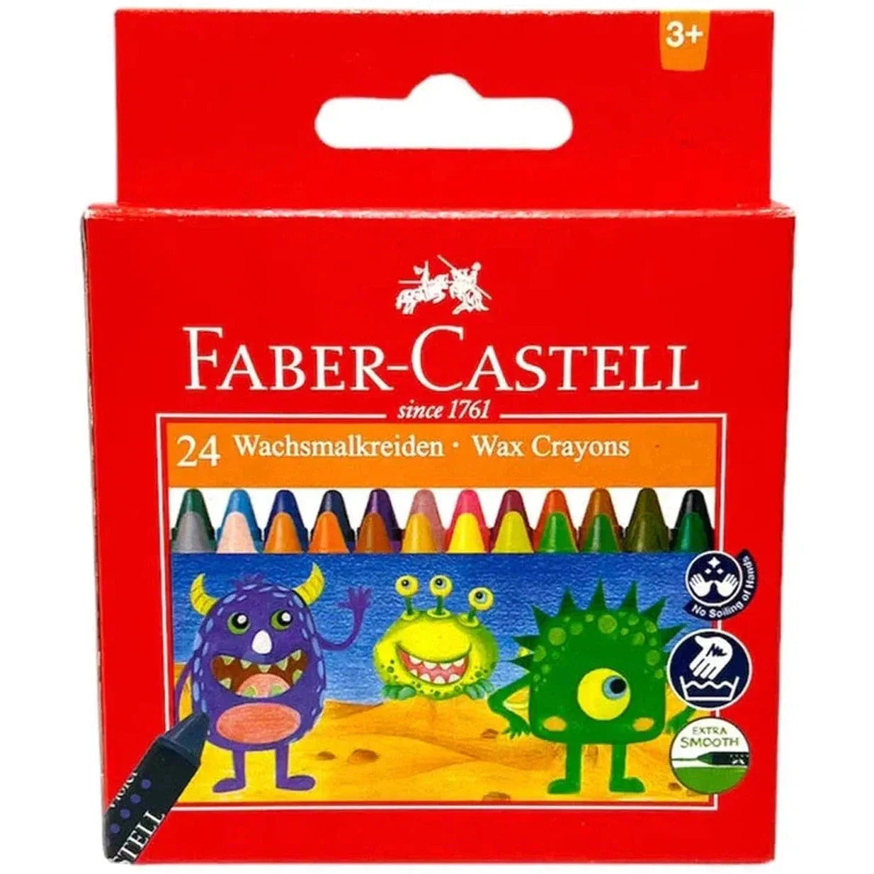 Faber Castell Wax Crayons 24 Colors