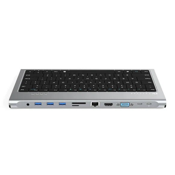Feeltek 11-in-1 USB-C Keyboard Hub - Grey