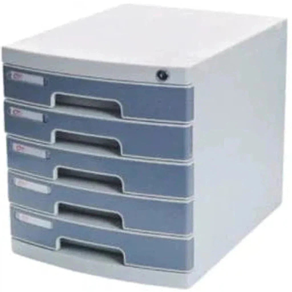 File Cabinet Plastic With Lock 5 Drawers