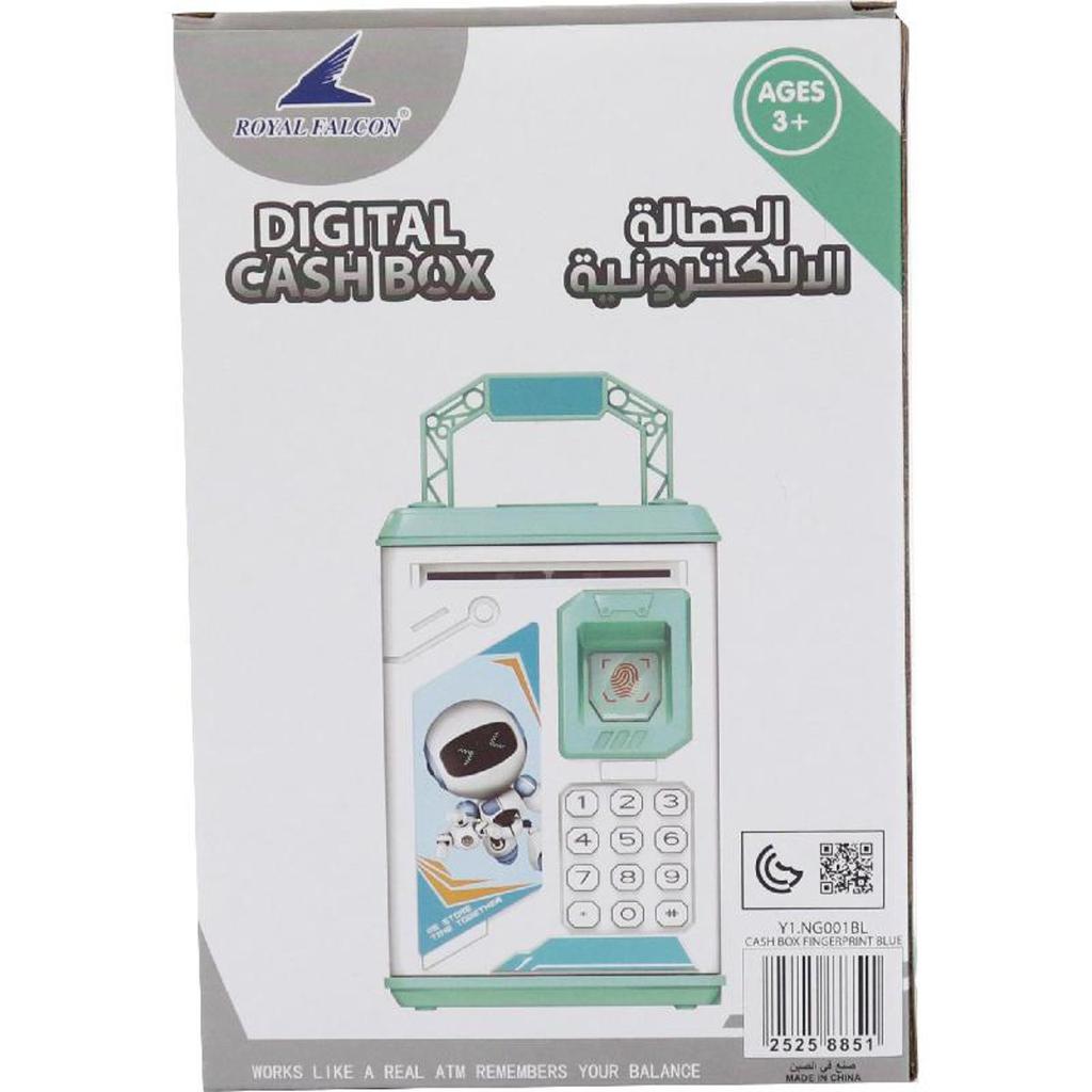 Fingerprint Cash Box - Blue