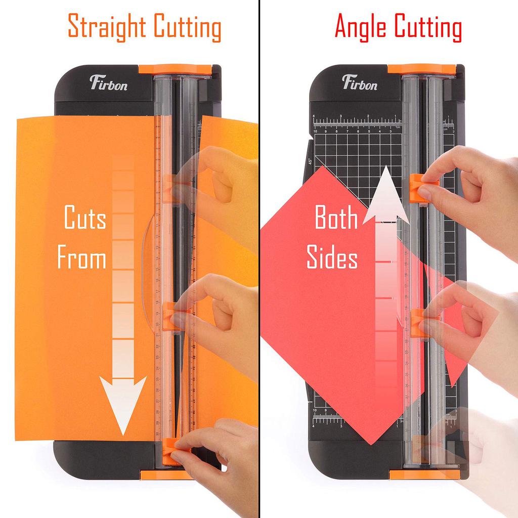 Firbon A4 Paper Cutter 12 Inch Titanium Paper Trimmer - Black