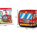 Fire Engin Shape Kids Playing Tent-J1095
