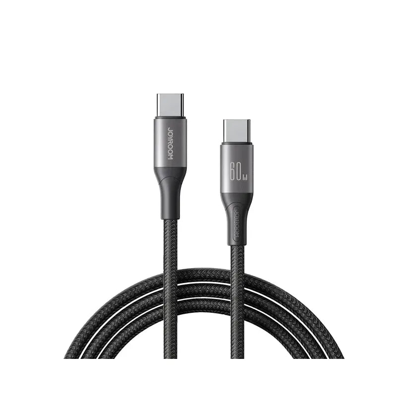 Flash Series 60W Fast Charging Data Cable (Type-C to Type-C) – 2M, Black