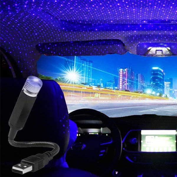 Flexible Car Usb Atmosphere Light Blue