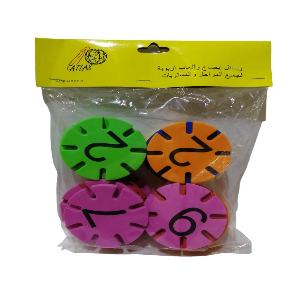 Foam English Numbers