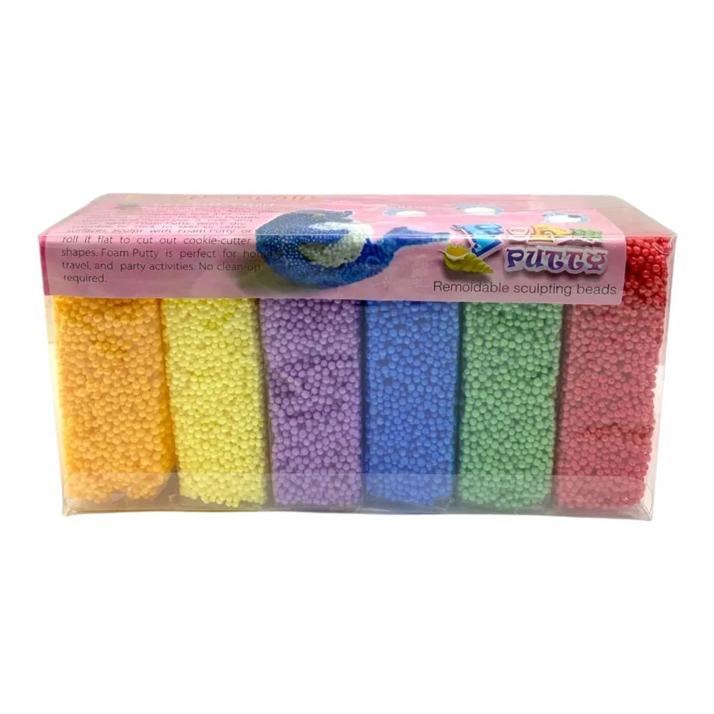 Foam Putty Set 6 Colors Large Size