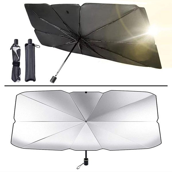 Foldable Car Sun Shade Umbrella  Silver S-110 (80X140)
