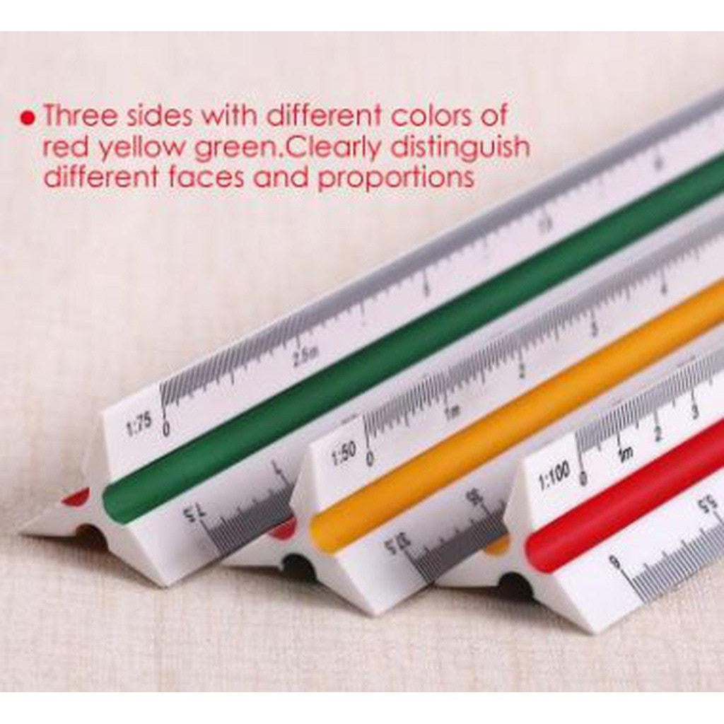 Foska 30Cm Plastic Triangle Scale Ruler Bp9331-30