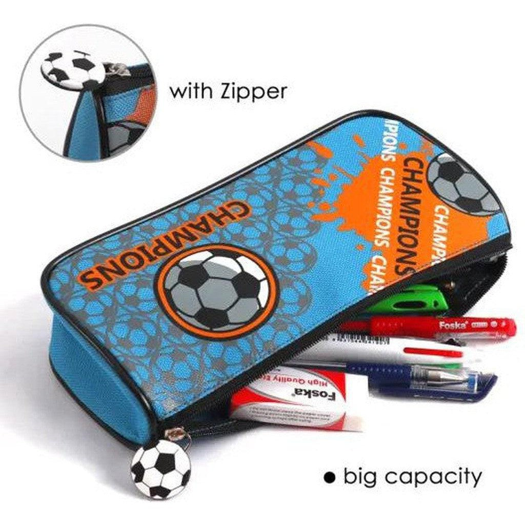Foska 600D Polyester Fiber Pencil Bag Football Design Bd2038