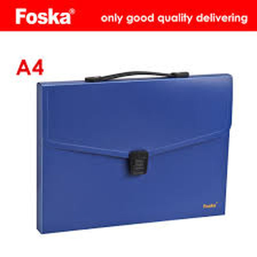 Foska A4 Solid Color Pp Document Case