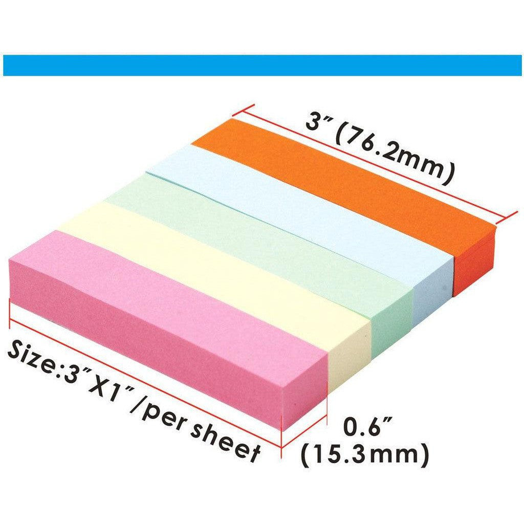 Foska Adhesive Sticky Paper Index Marker G3348 3 100 Sheets