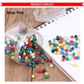 Foska Colored Map Pins (100Pcs/Packet)