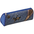 Foska Knight Printing 300D Polyester Triangle Shape Pencil Bag Bd2025