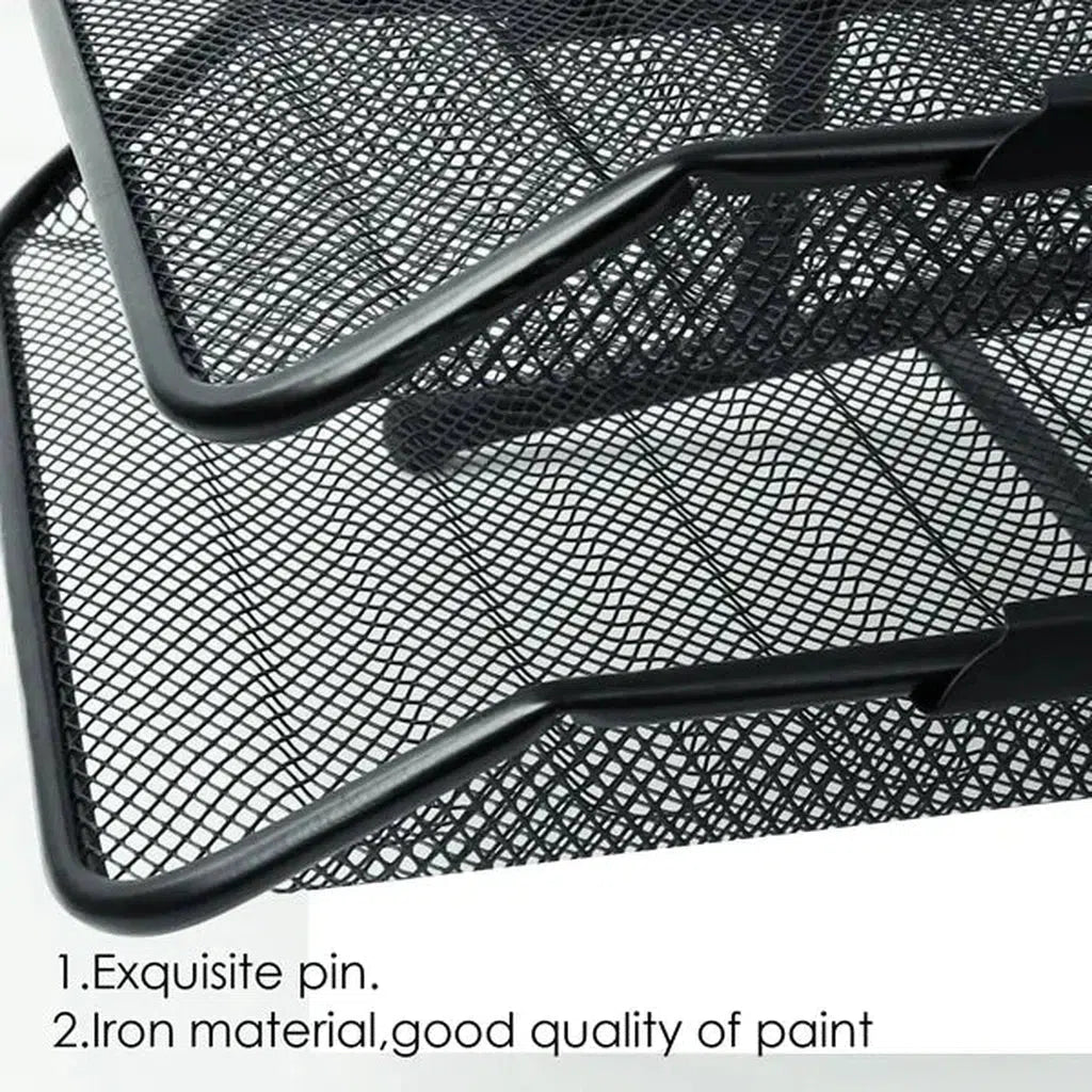 Foska- 2 Layers Metal Mesh Office Organizer File Tray