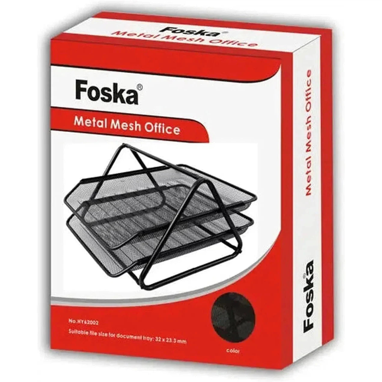 Foska- 2 Layers Metal Mesh Office Organizer File Tray