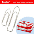 Foska Paper Clips 33Mm Boat Shape As-07 100clips/Box  10Box/Packet