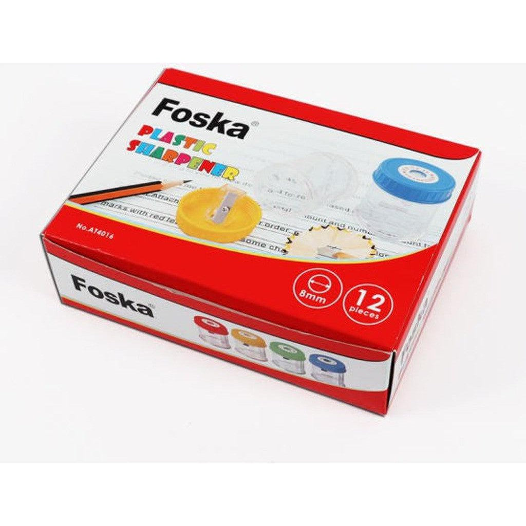 Foska Plastic Bin Sharpener At-4016 12Pcs/Box