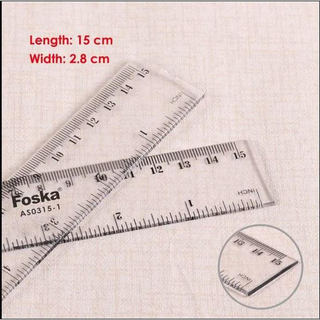 Foska Plastic Ruler 15Cm As0315 1